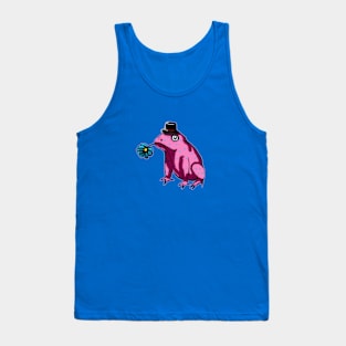 Pink Toad  Gentleman  with a top hat Tank Top